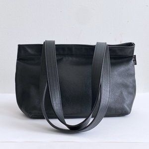 AGNES B. Leather Mini Tote Bag
